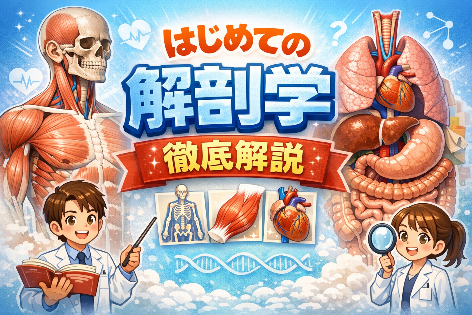 大腿二頭筋の位置・役割・膝や股関節の動きとの関係を解説する解剖学イラスト